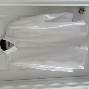 David Taylor long sleeve button down men's dress shirt. 18  34/35. White.